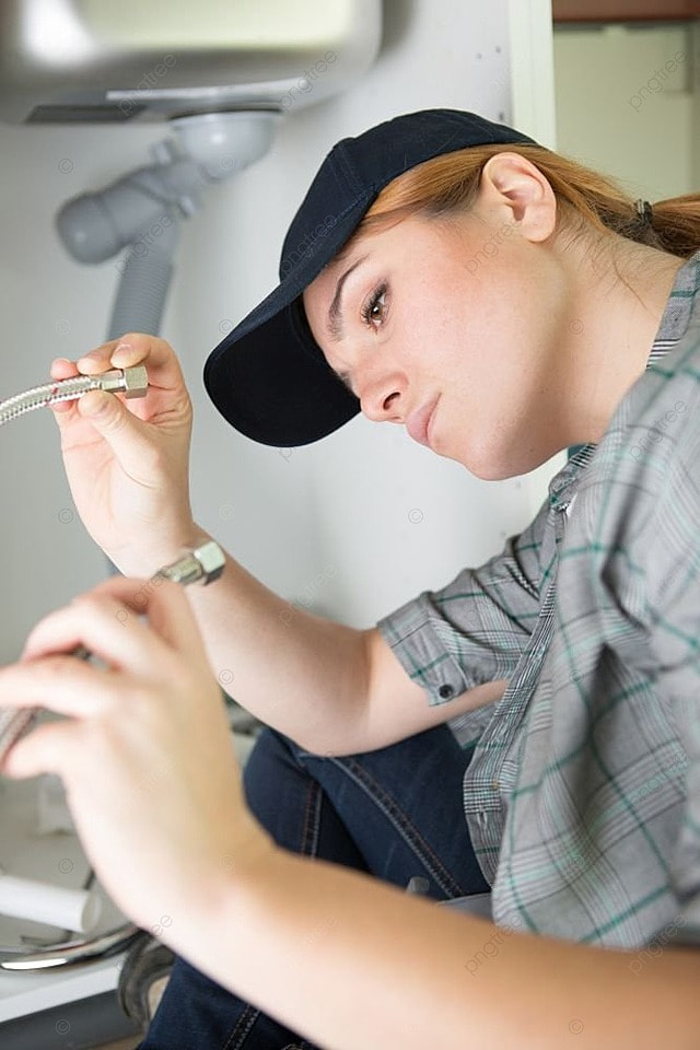 pngtree-woman-fixing-the-kitchen-sink-photo-image_2115053