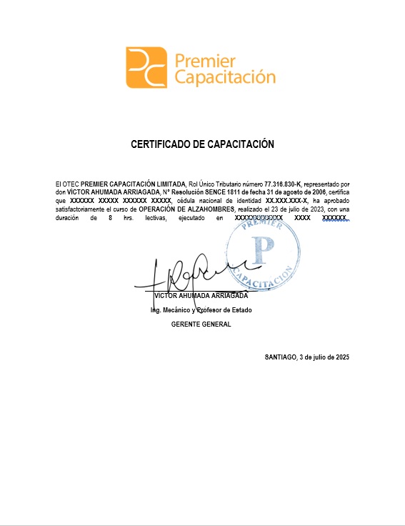 cERTIFICADO